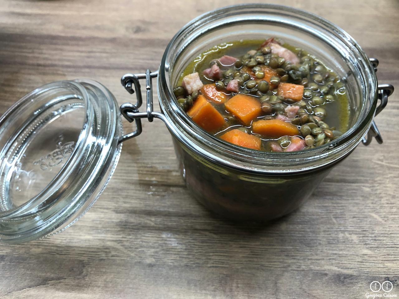 Petit salé aux lentilles en conserve